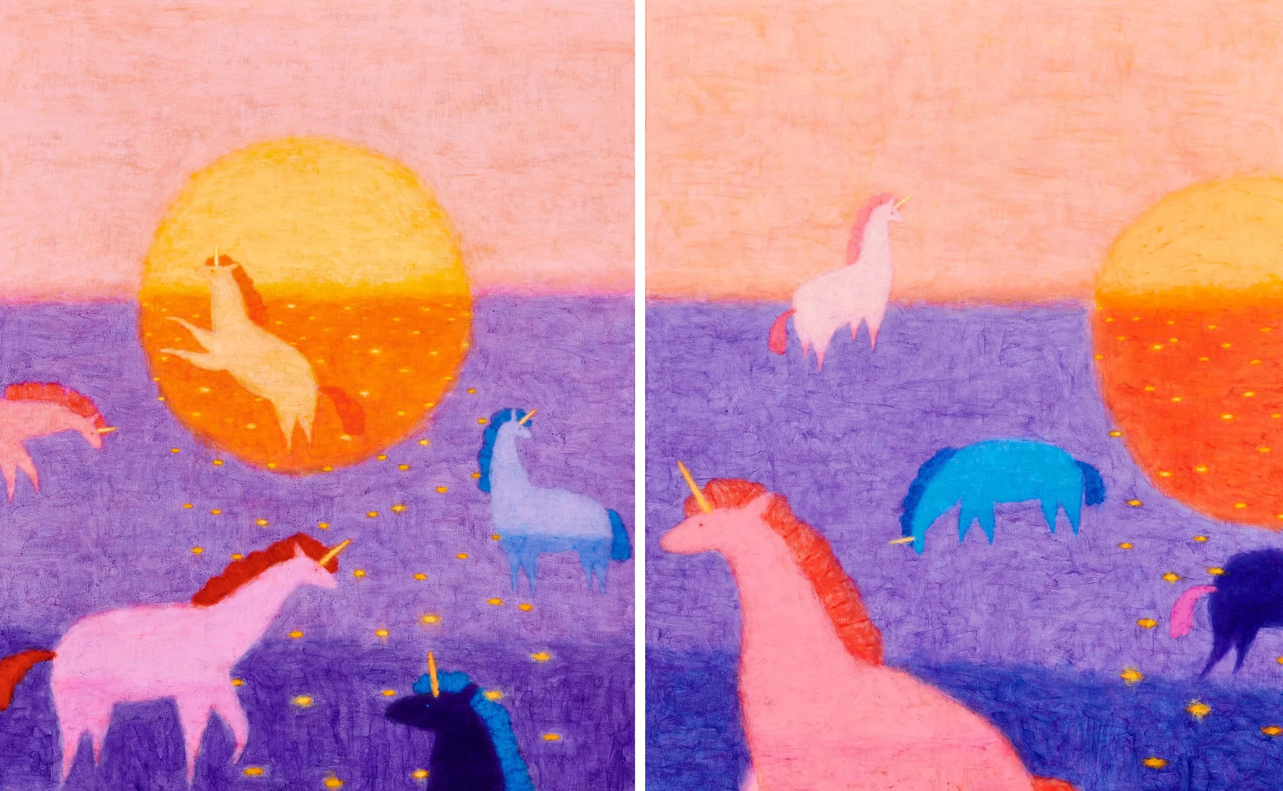 "The Floating Horizon", 2026, Acrylic on linen, 91x145cm