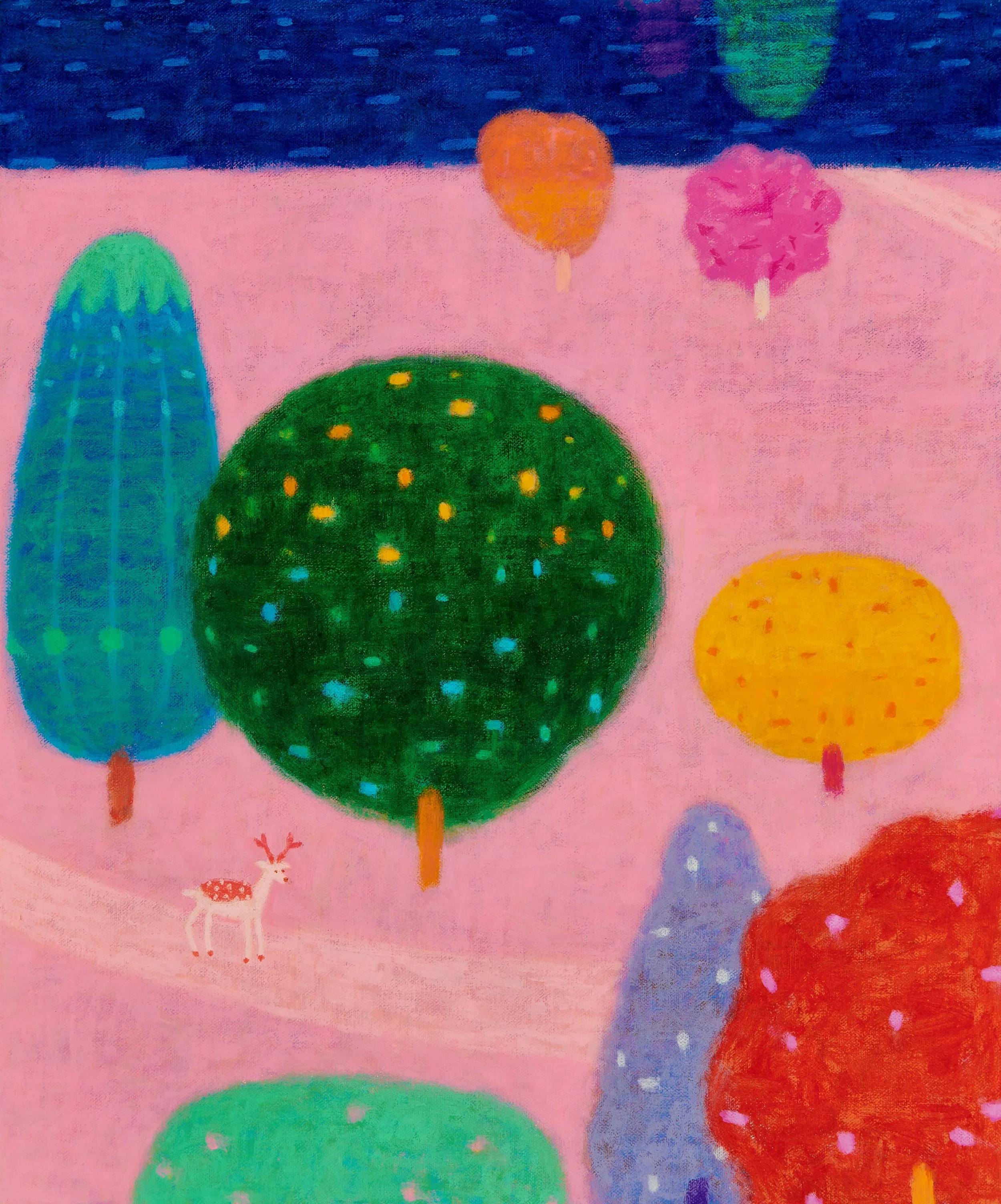 "Finding a Tree of Your Own", 2025, Acrylic on linen, 45x38cm