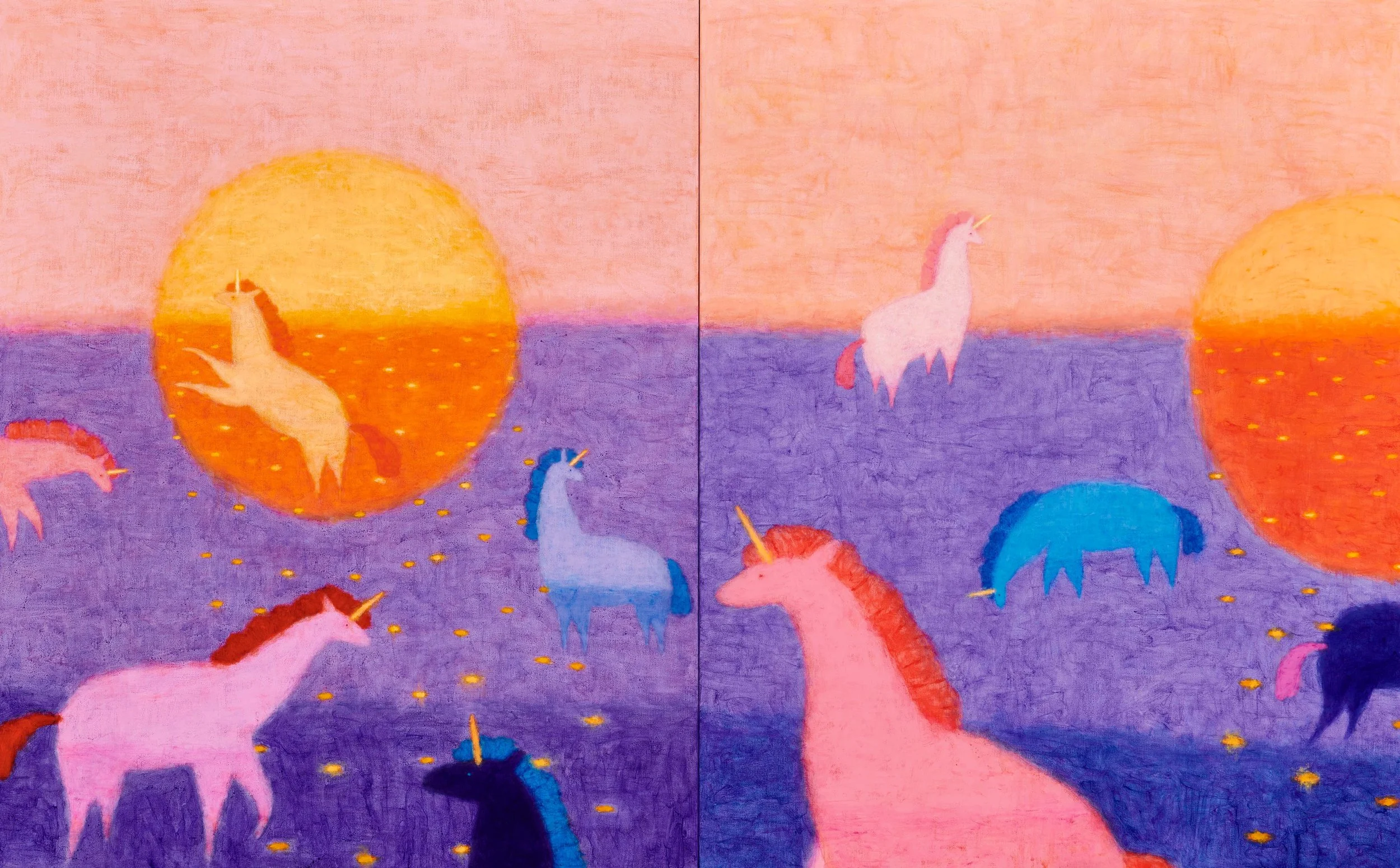 "The Floating Horizon", 2026, Acrylic on linen, 91x145cm