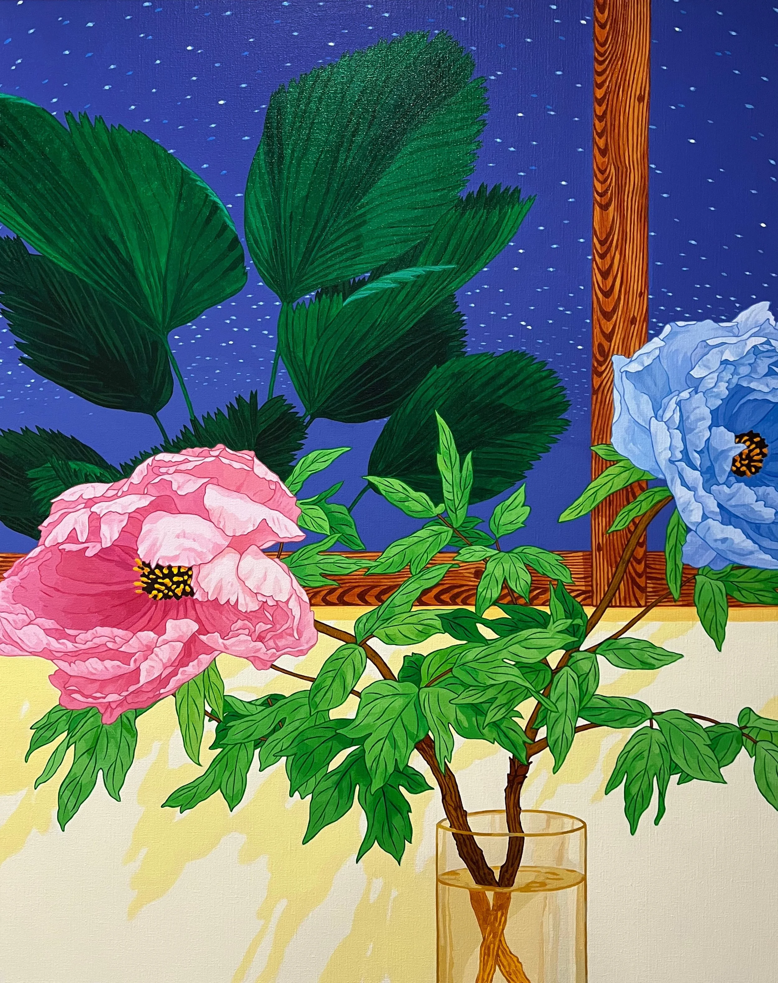 "Waiting for a Star to Fall", 2024, Acrylic on linen, 91x72.5cm