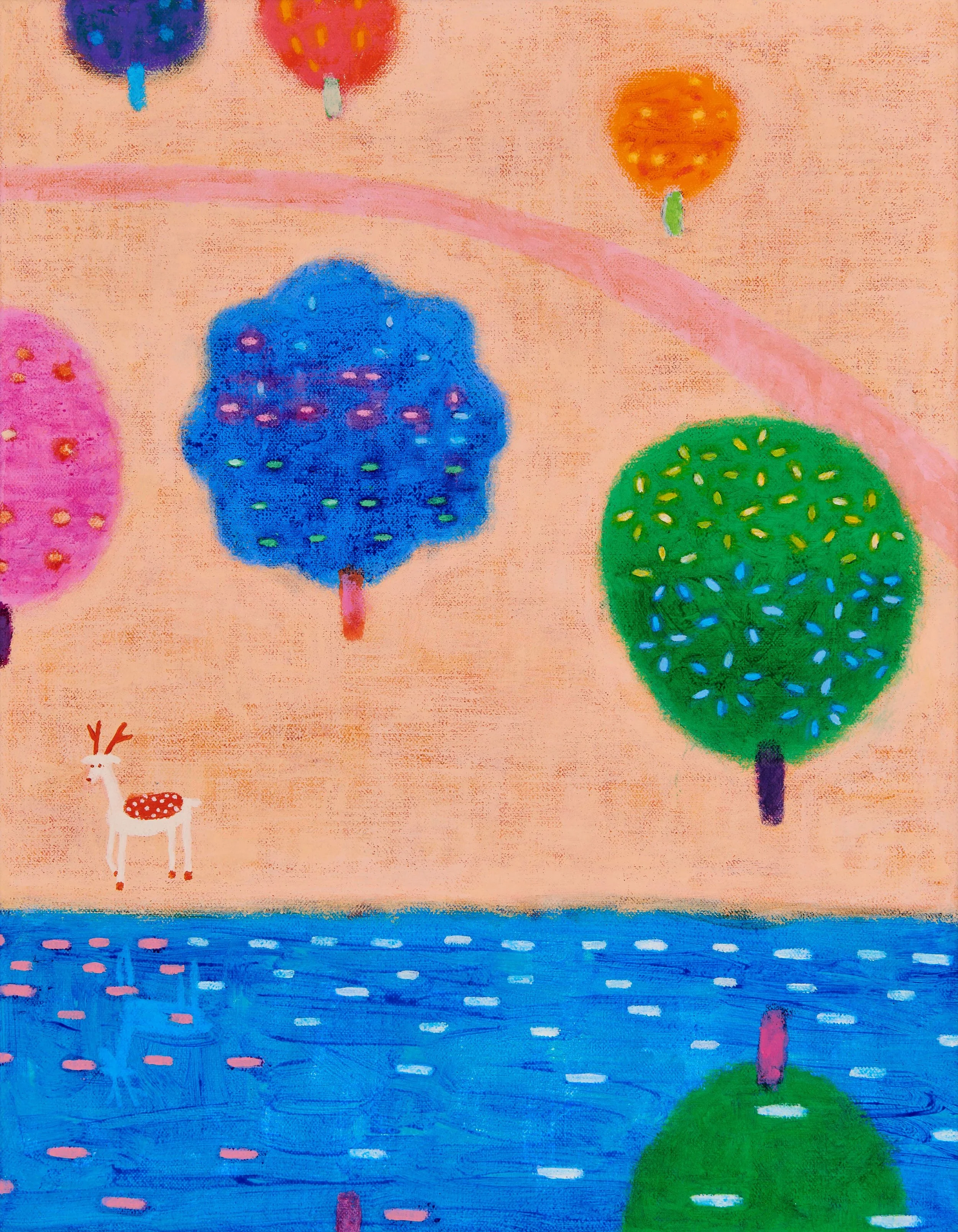 "Warm Days", 2025, Acrylic on linen, 41x31.5cm