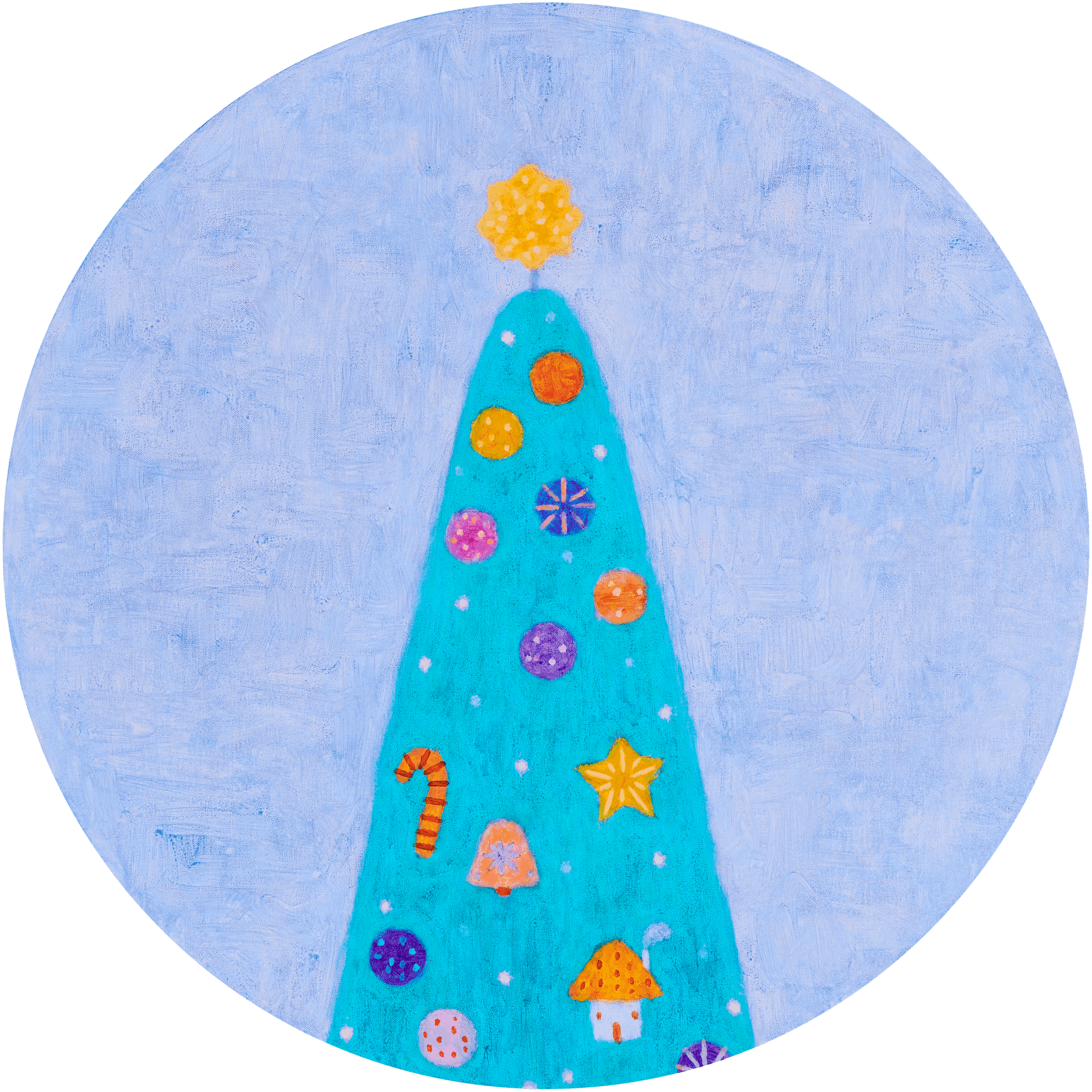 "The Forever Tree Series01", 2025, Acrylic on canvas, 65x65cm