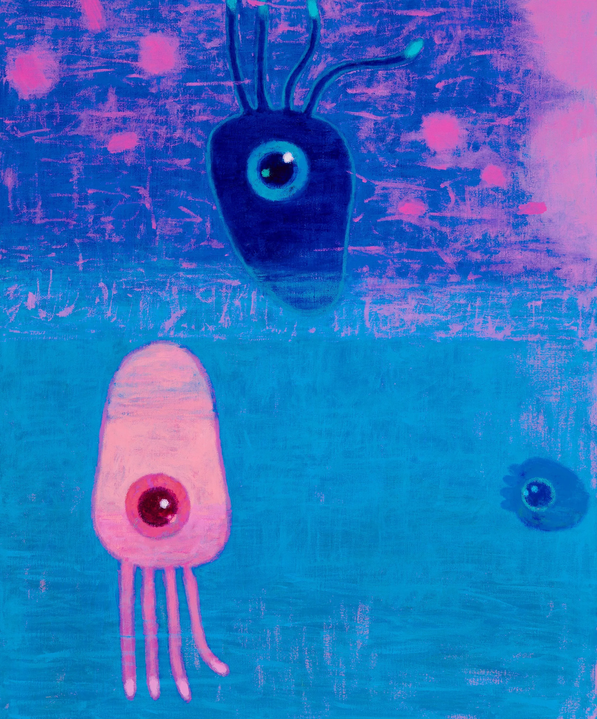 "Underwater", 2024, Acrylic on linen, 60.5x50cm