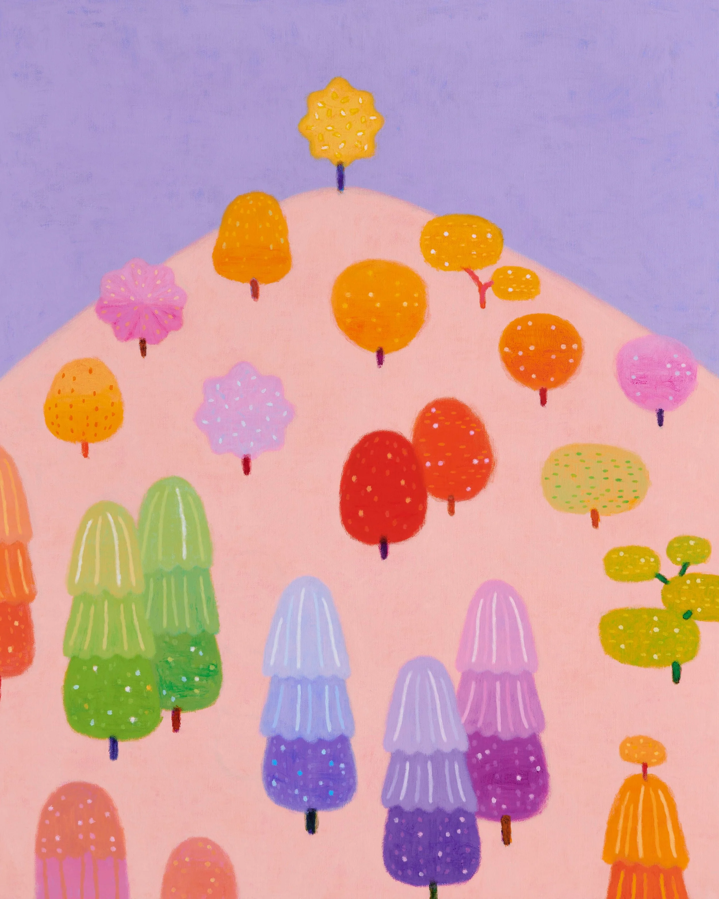 "As the First Star Rises", 2025, Acrylic on linen, 100x80cm