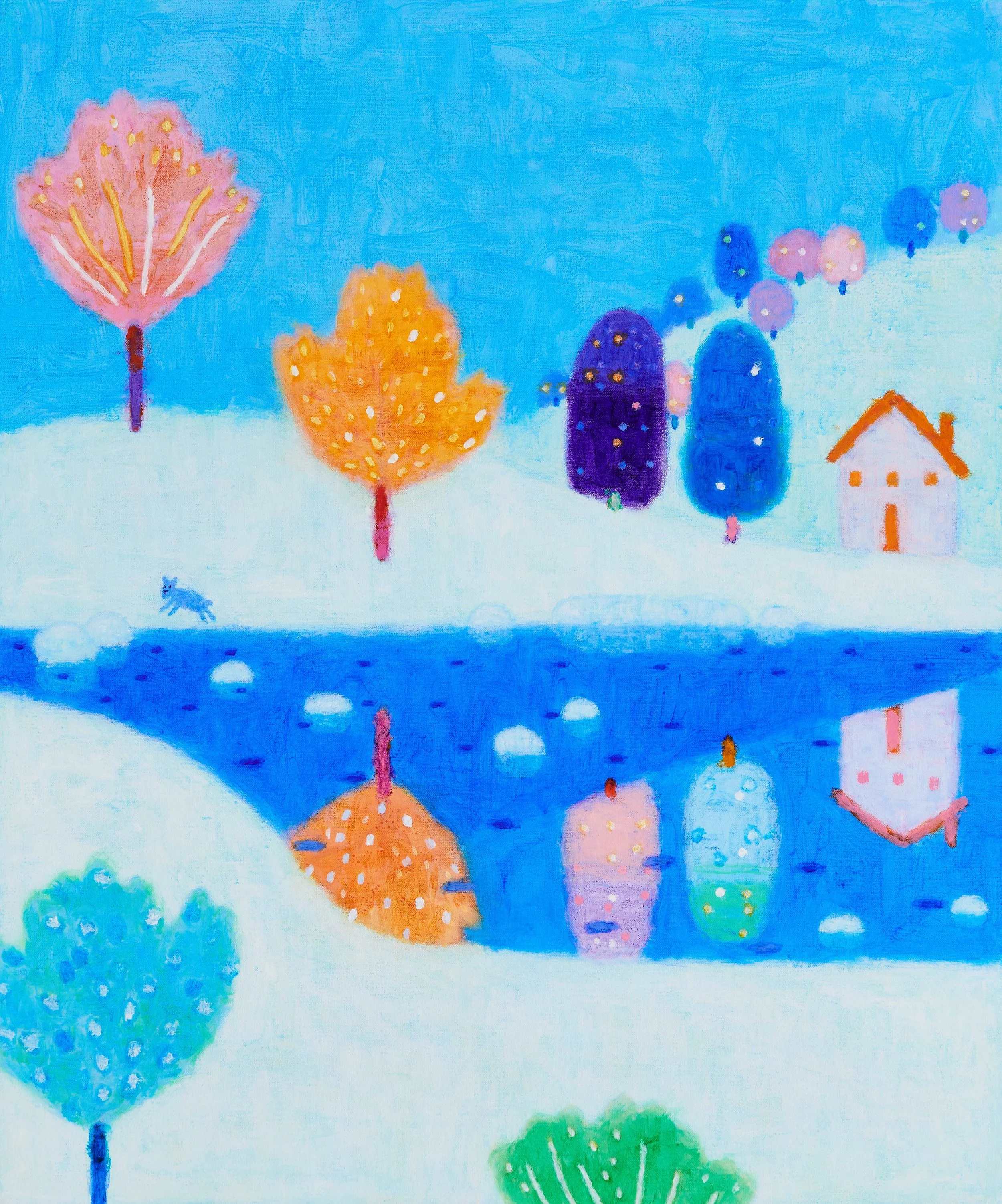 "A Quiet Place to Return", 2025, Acrylic on canvas, 72.5x60cm