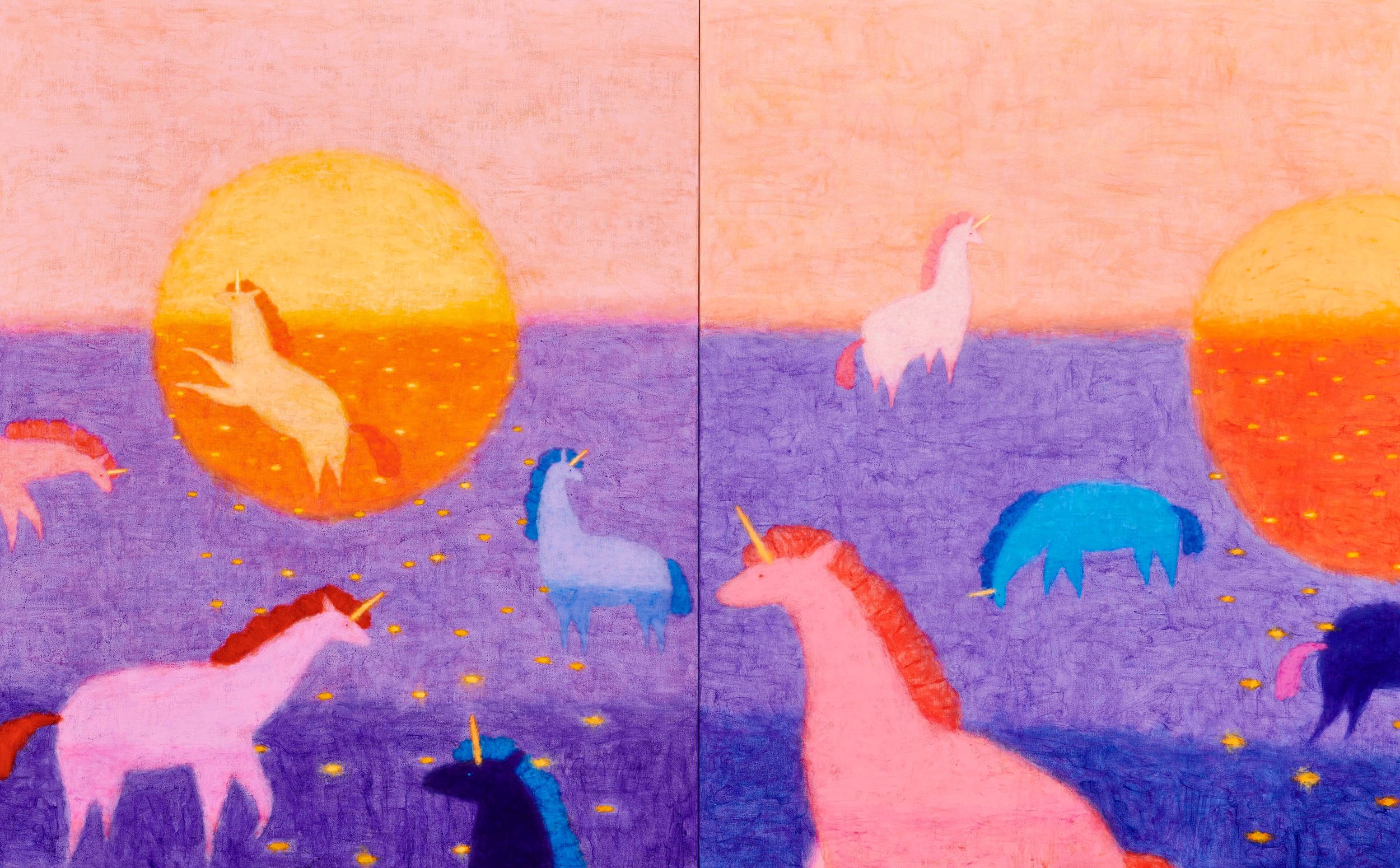 "The Floating Horizon", 2026, Acrylic on linen, 91x145cm