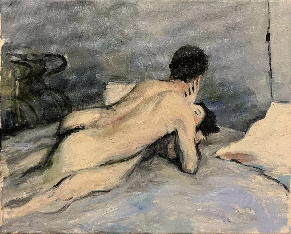 Before, oil on canvas, 8"x10"