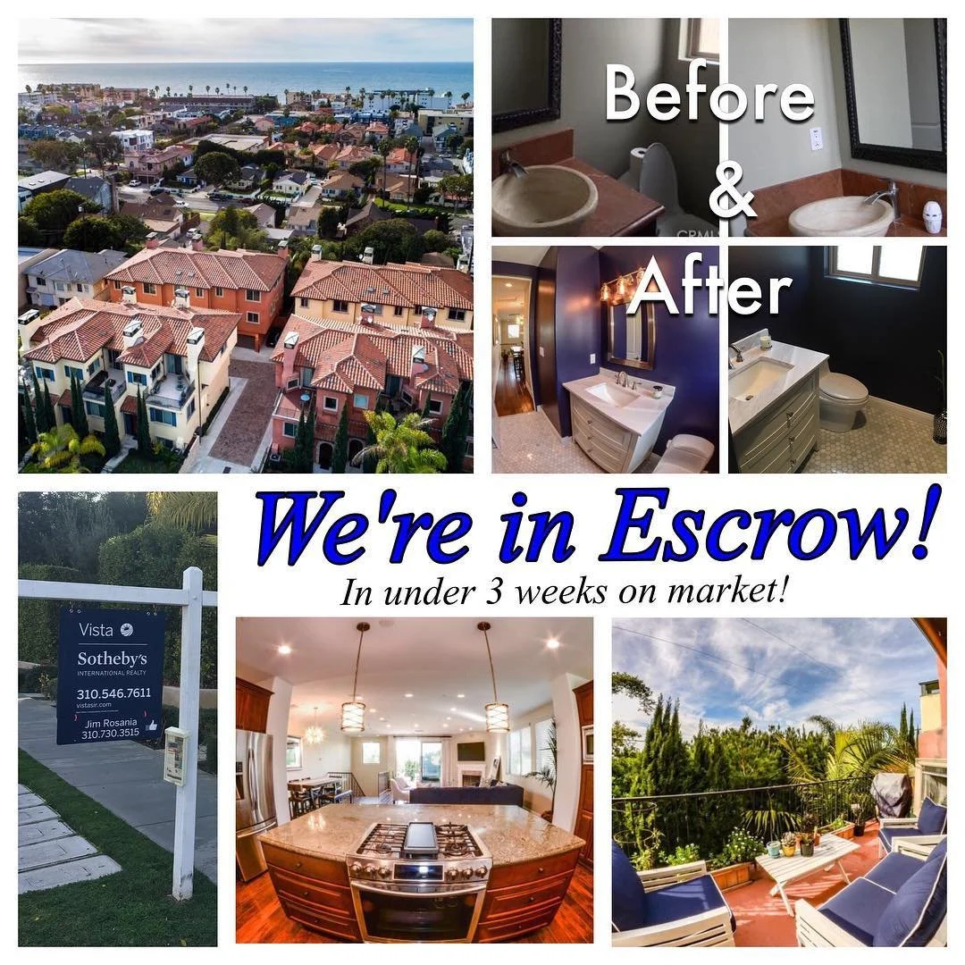 621 S Pacific Coast Hwy Unit A is off the market &amp; into escrow! A happy seller and a happy buyer means a successful transaction! Thankful for everyone who brought this deal together #JimTheRealtor #Sothebys #VistaSIR #RedondoBeach
