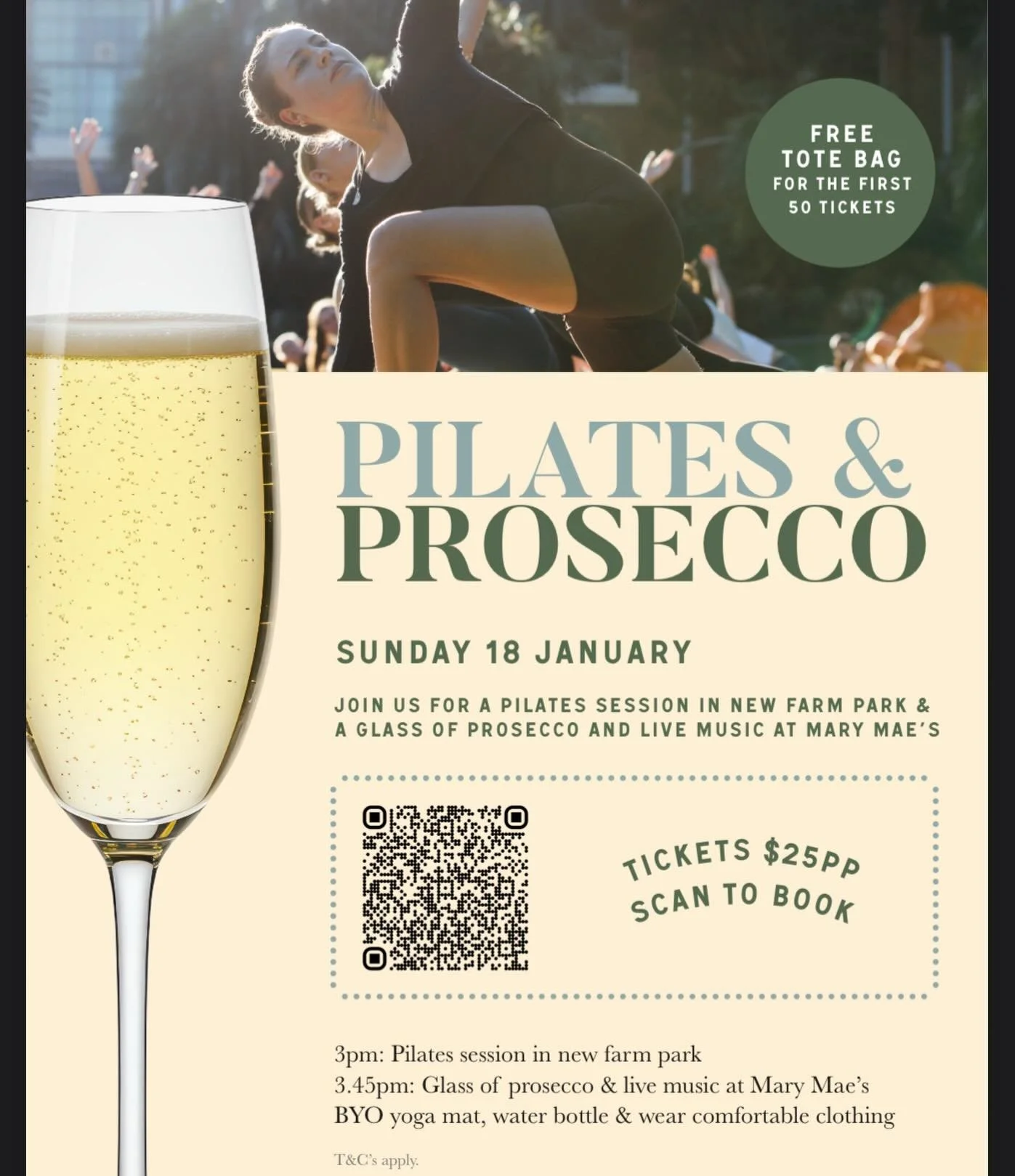 ✨ Almost sold out! ✨ Join us next Sunday afternoon for Pilates and prosecco to end your week. Link in bio 

#pilates #pilatesandprosecco #socialclub #brisbaneevents #newfarm
