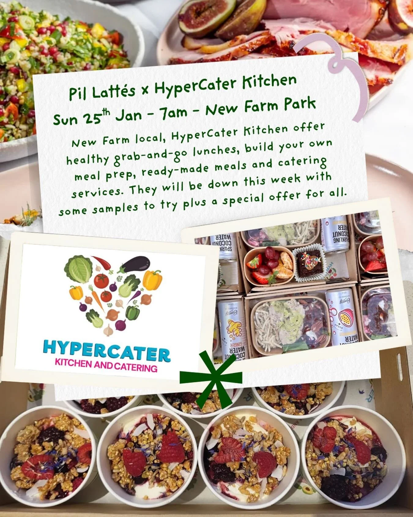 Sunny mornings + delicious treats + feel good movement = perfect Sunday 😎 join us this weekend for another free Pilates in the park session led by Noelle + treats from @hypercater_kitchen 😍 

Link in bio to register

#pilatesinthepark #whatsonbrisb