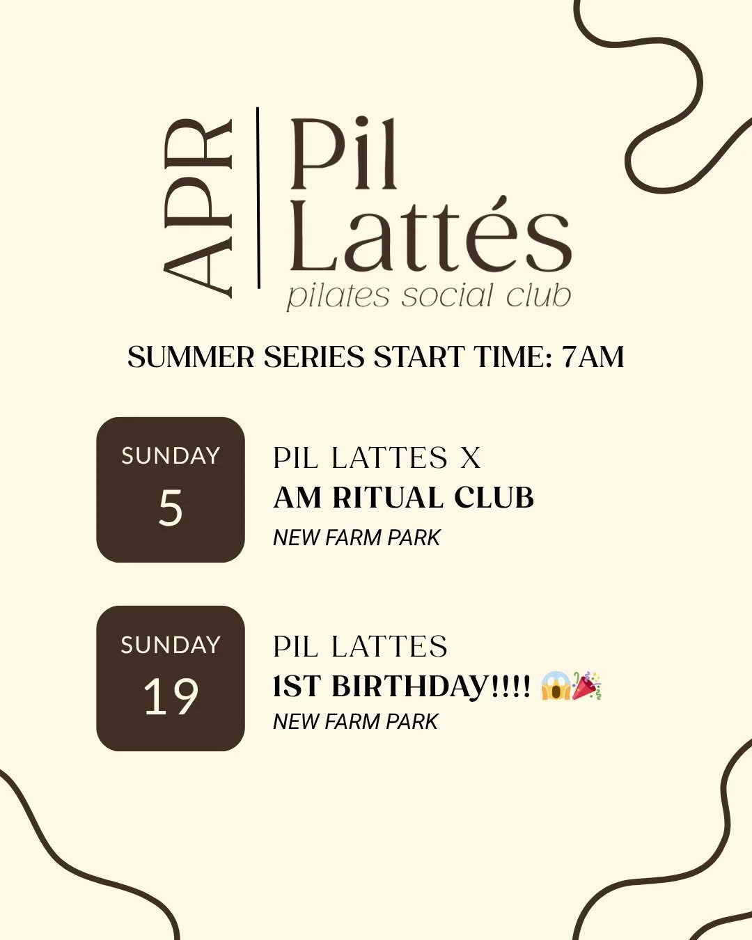 IT&rsquo;S BIRTHDAY MONTH EEEEEEE 

#pilates #freeevent #pilatesinthepark #brisbane #whatsonbrisbane