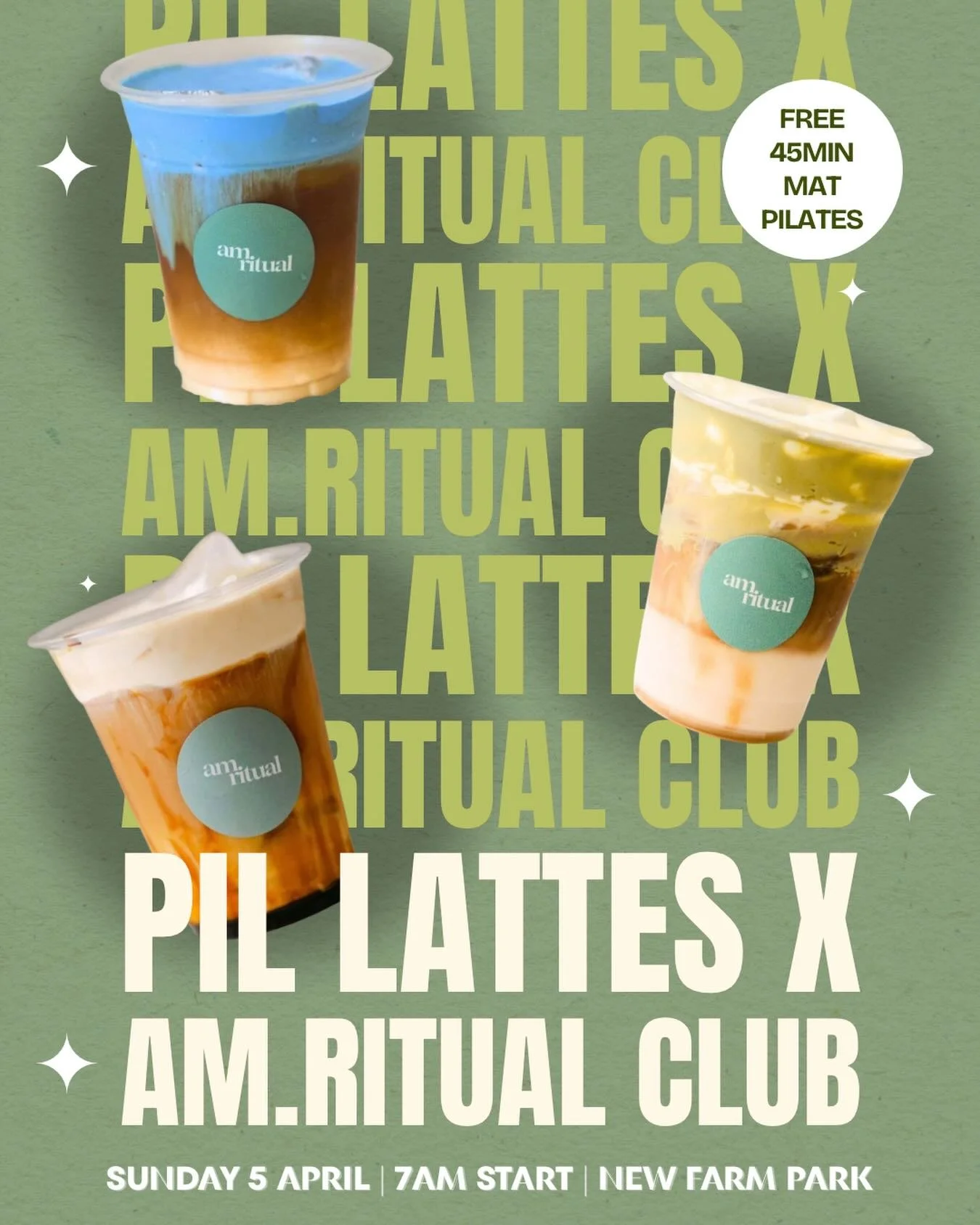 Plans for the long weekend? We&rsquo;re still here with Pilates &amp; coffee! @am.ritualclub joins us this week with their signature cold foam coffee &amp; matcha available to purchase. 

Link in bio to register. See you there! ❤️ 

#pilates #pilates