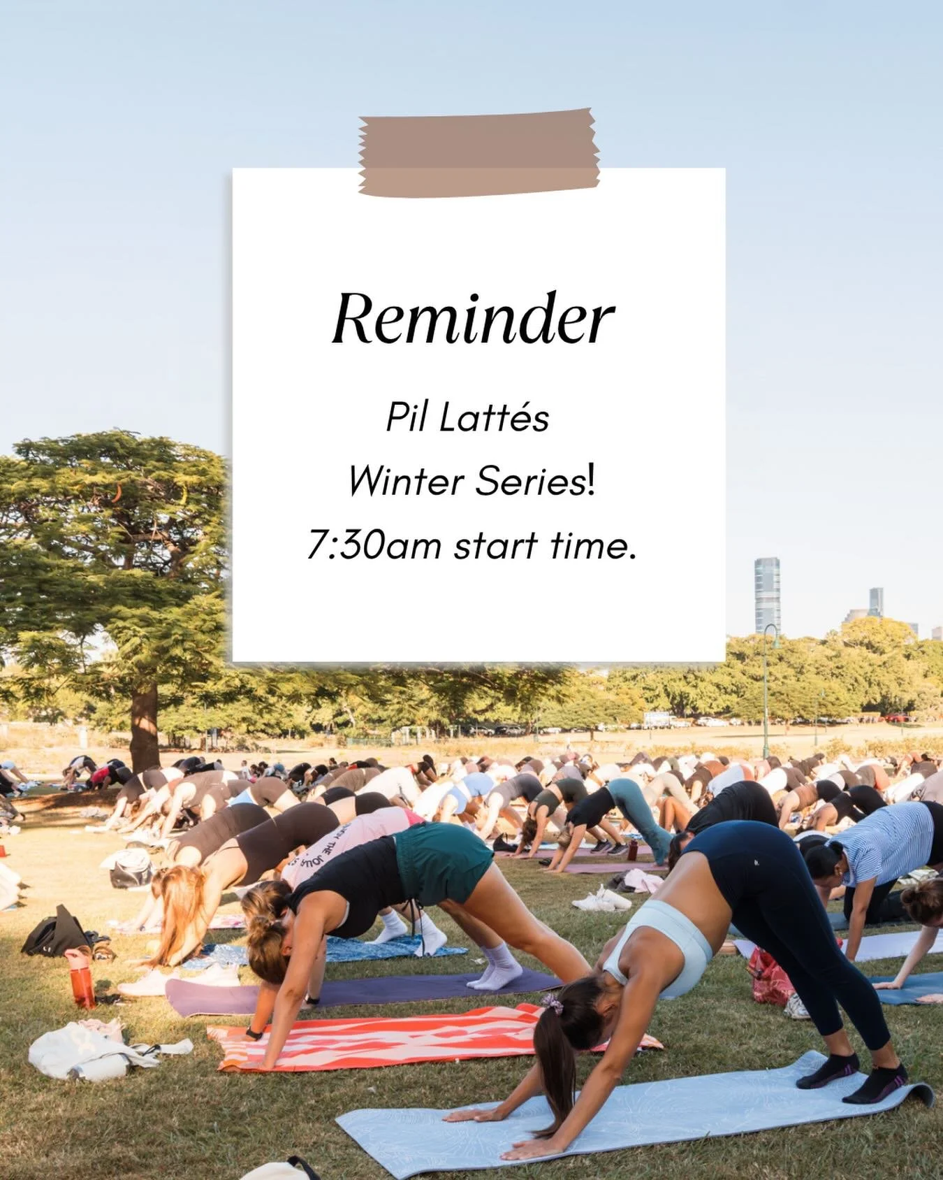 Remember we get an extra 30 mins of sleep this Sunday 😉 

#pilates #pilatesinthepark #freeactivity #brisbane #socialclub