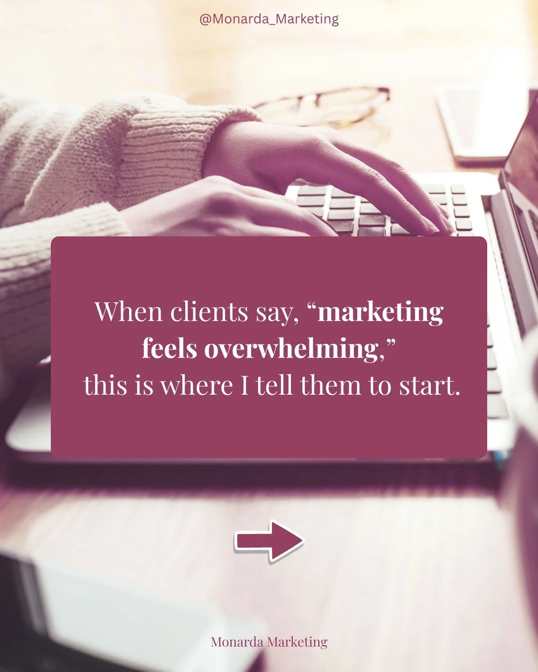 Marketing can feel overwhelming. Especially when it feels like everyone is telling you to do more.

Post more. Try this. Change that. Keep up.

But clarity usually doesn&rsquo;t come from doing everything. It comes from understanding what actually ma