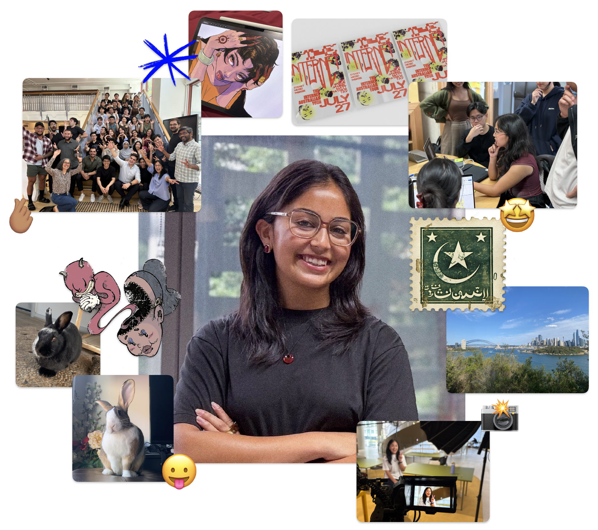 Collage of Hiba Rehman