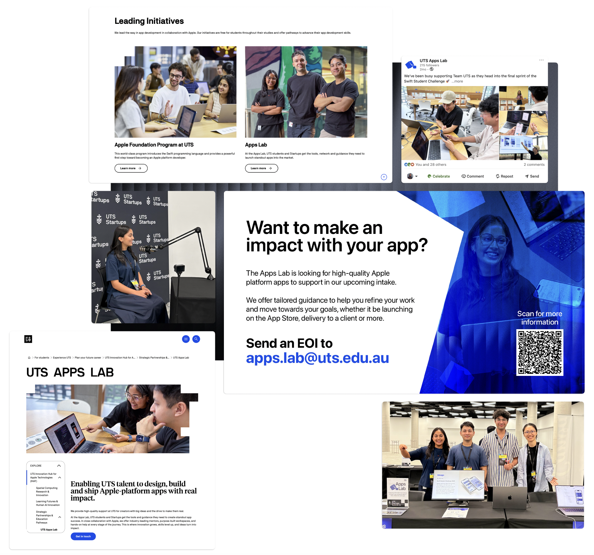 Collage of Digital Presence Snapshots