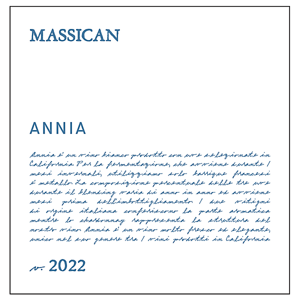 Massican "Annia" White Blend