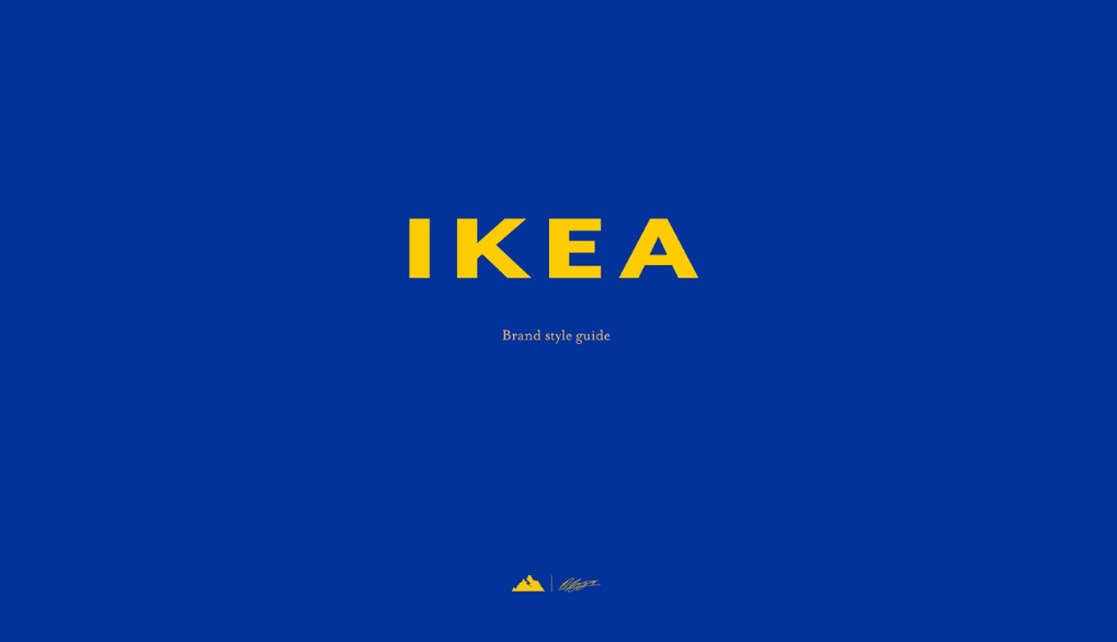 Screenshot of IKEA’s Brand Style Guide
