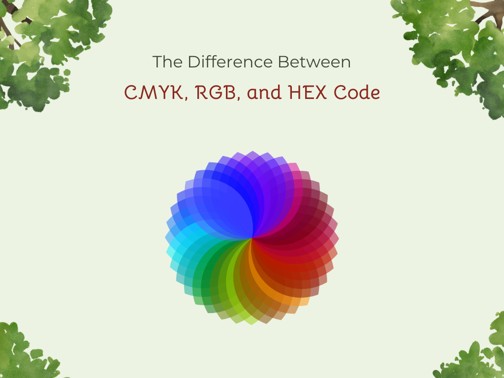 Difference Between CMYK, RGB, and HEX: Title Page Infographic