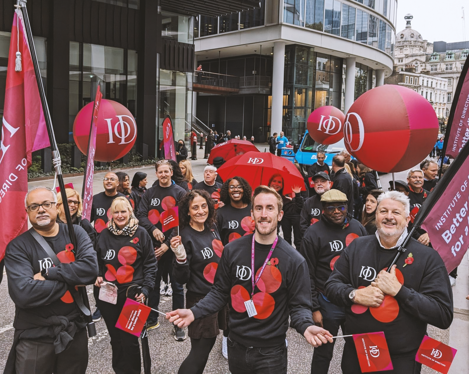 The IoD staff and volunteers in Lord Mayor's Show 2024.