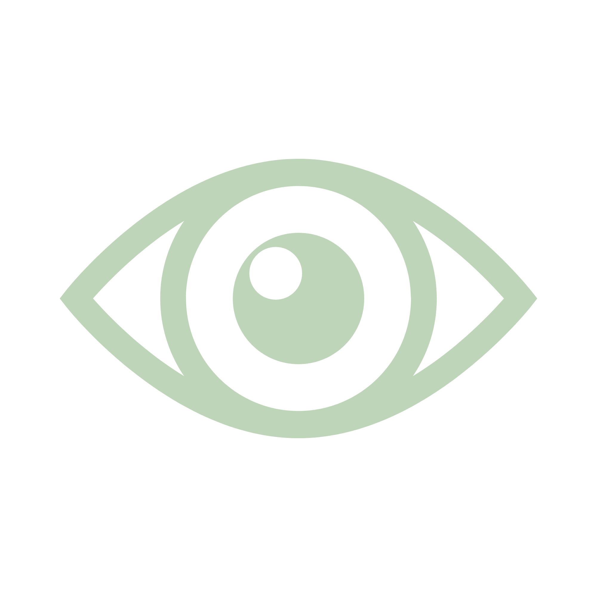 Icon of an eye with concentric circles, symbolizing vision or observation.