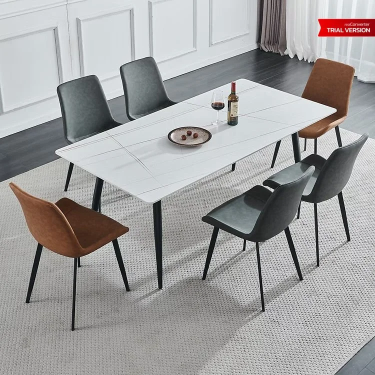 Slate Marble Top Dining Table