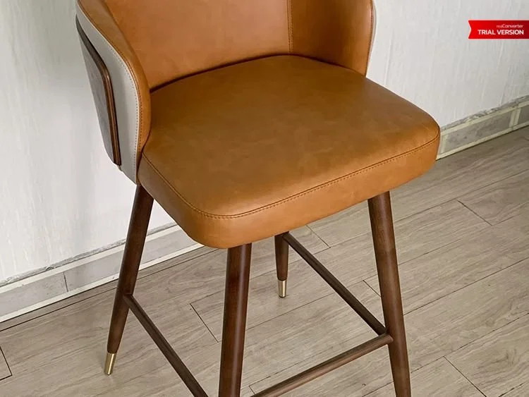 Solid Wood Bar Stool 2