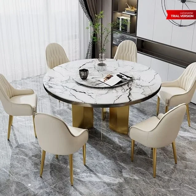 Modern Dining Chair With Gold Legs