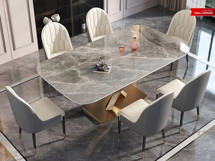 Golden Marble Dining Table