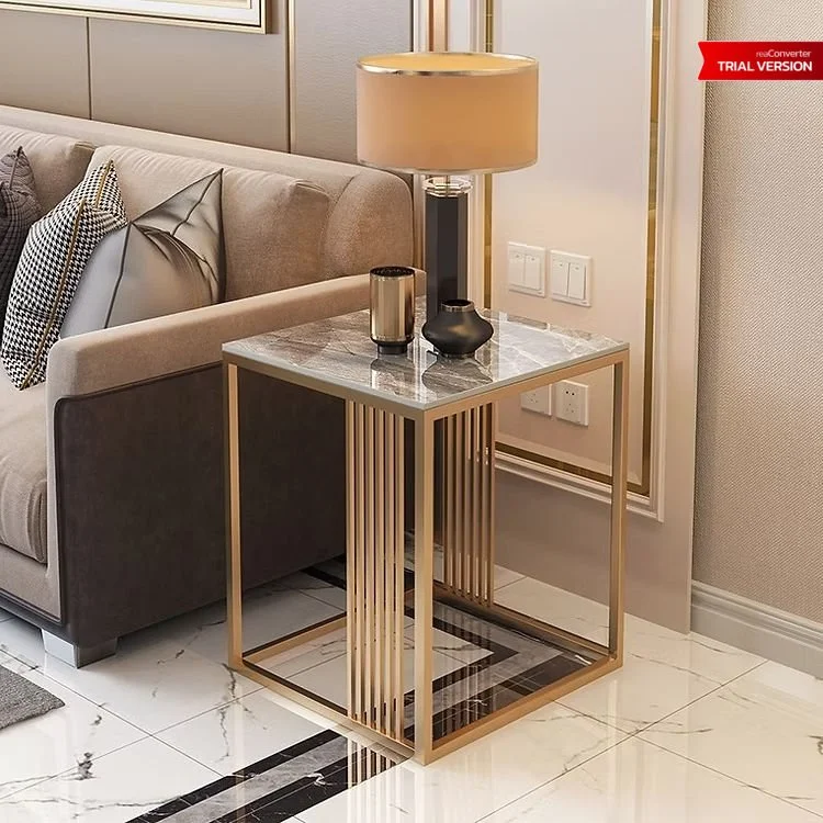 Slate Marble Small Square Table