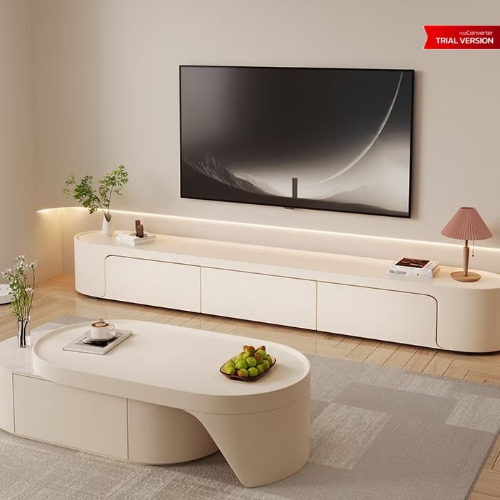 Cream Style TV Cabinet