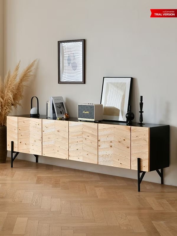 Modern Solid Wood TV Cabinet