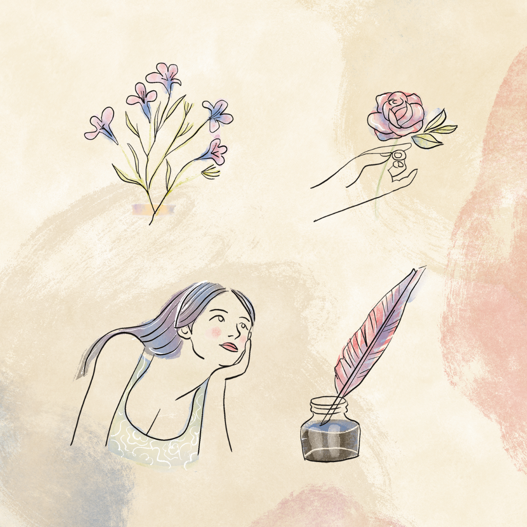 Piccolo set di illustrazioni in brand