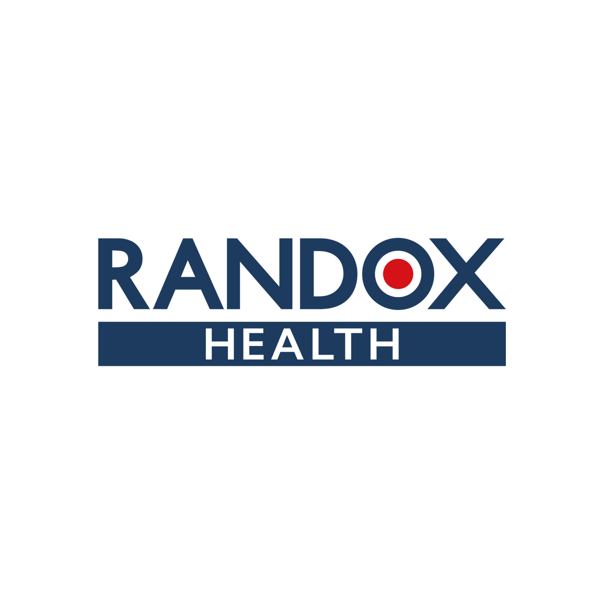The logo of Rainbow Health, featuring a white semicircular background with the words 'RAINBOW HEALTH' written in bold navy blue letters.