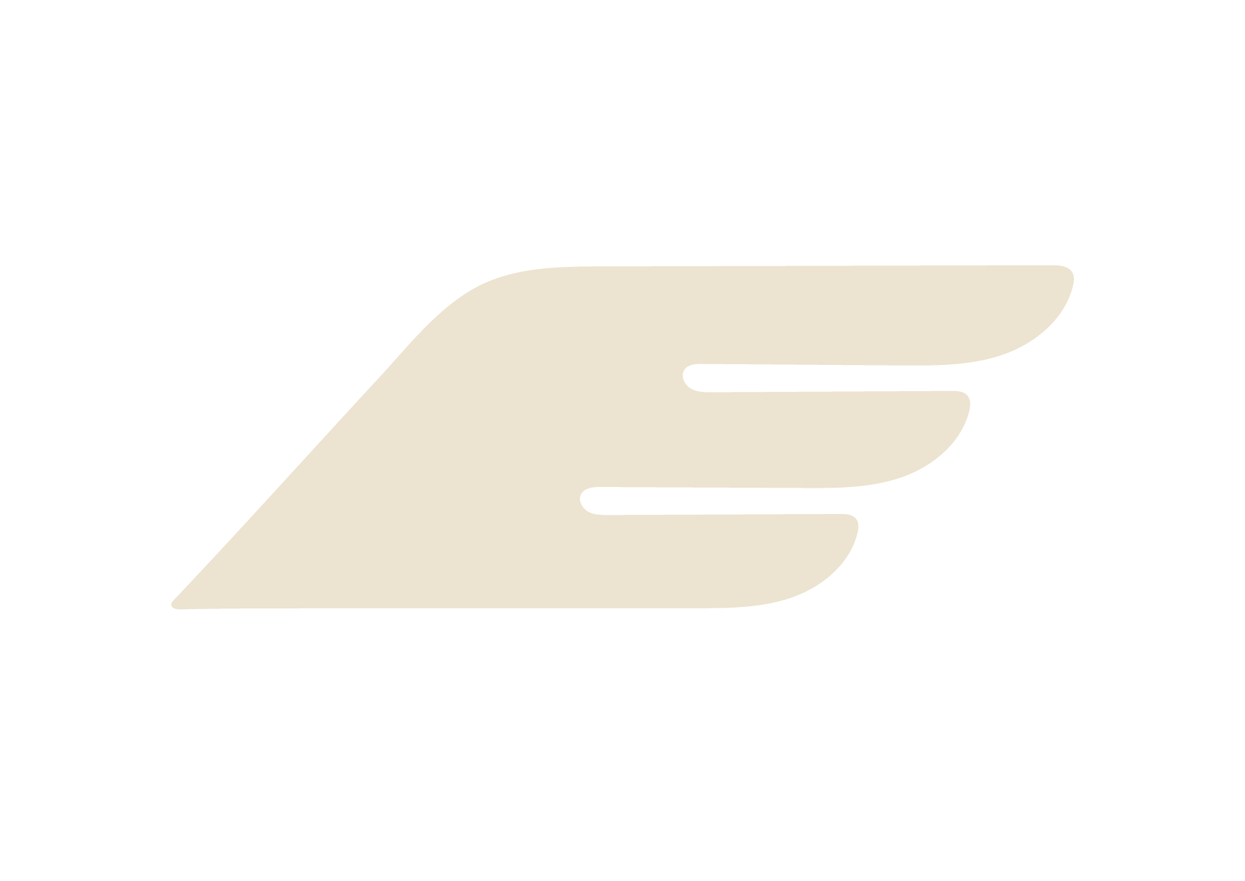 Stylized beige hand with fingers extended horizontally.