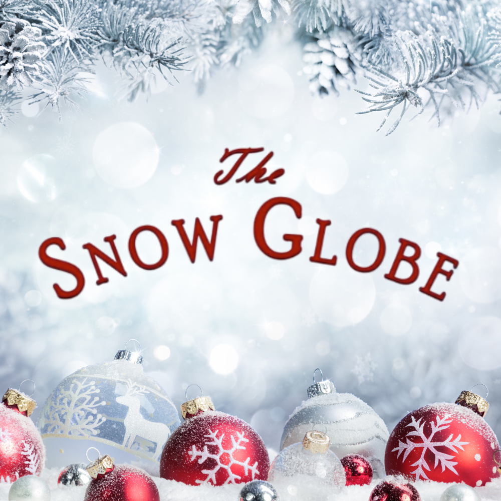 Picture of Snow and snow globes with text reading: "The Snow Globe".