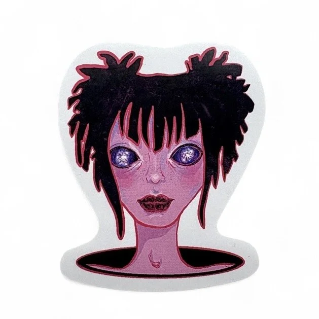 Pink Portal Head Sticker