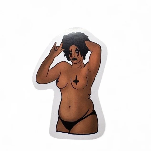 Metal Woman 2 Sticker