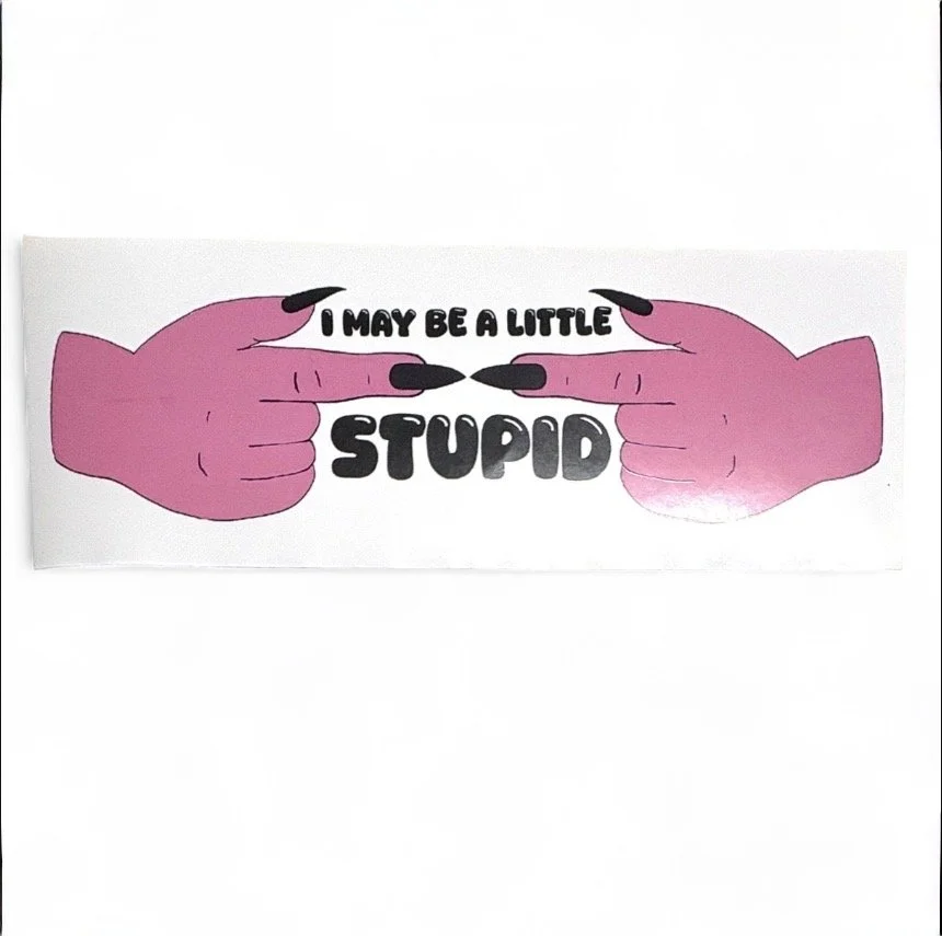 A Little Stupid Sticker