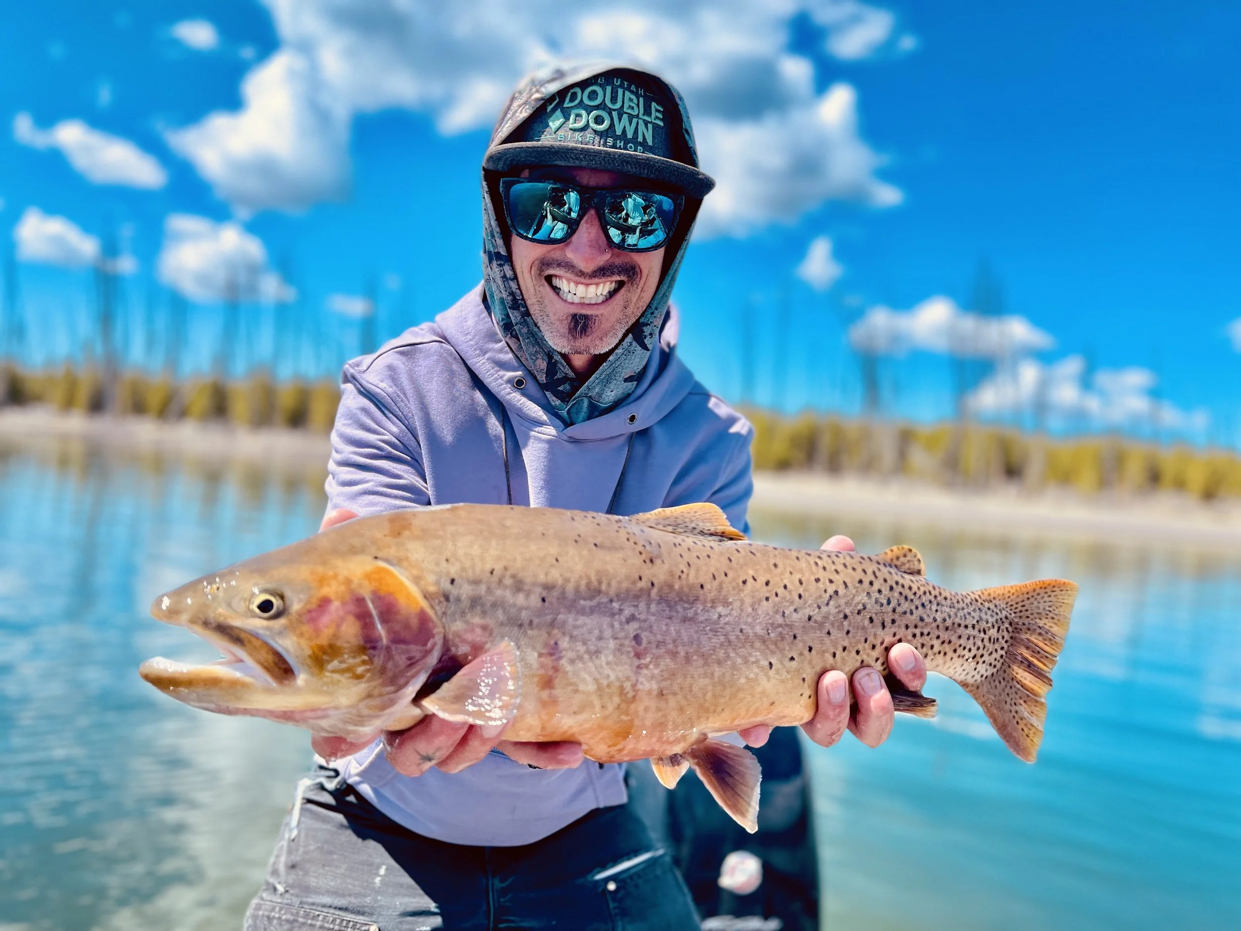 Yellowstone Lake fly fishing for cutthroat trout