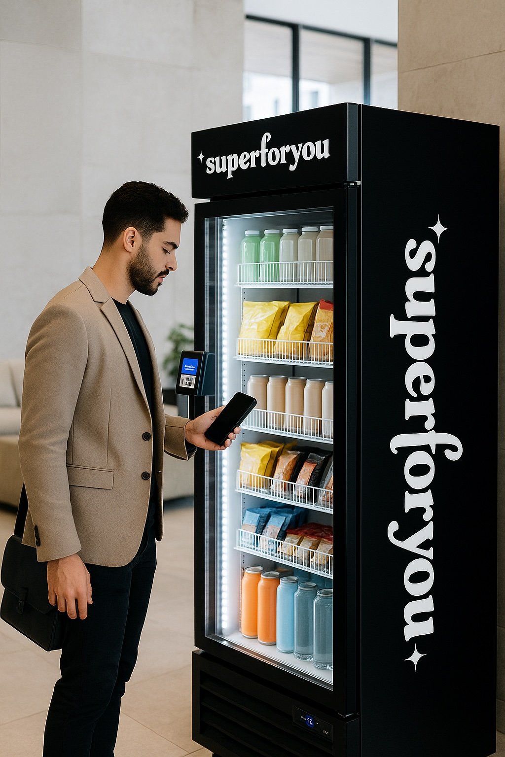 Healthy vending machine in Fairfield CT office