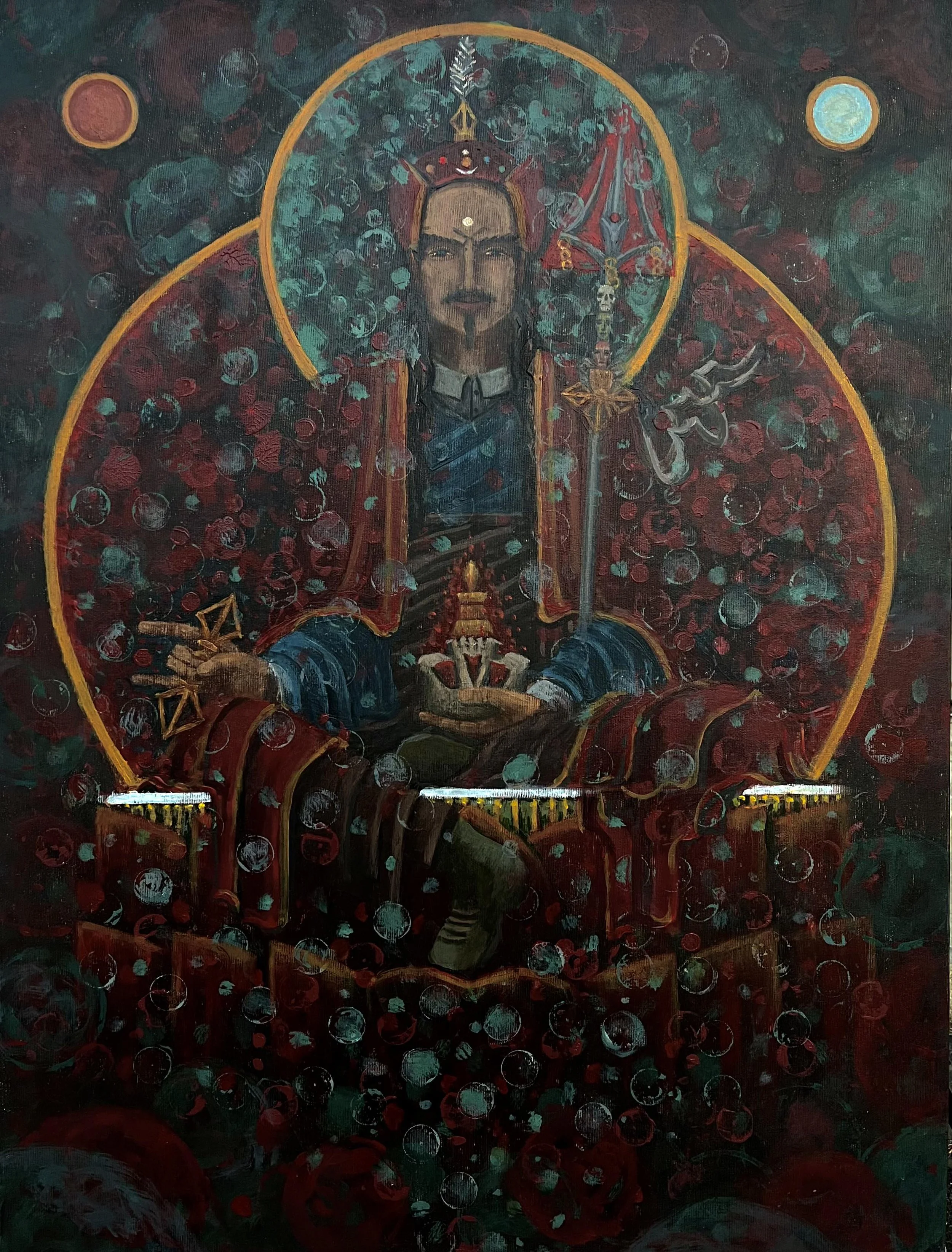 Padmasambhava - 75x60cm, acrylic on canvas