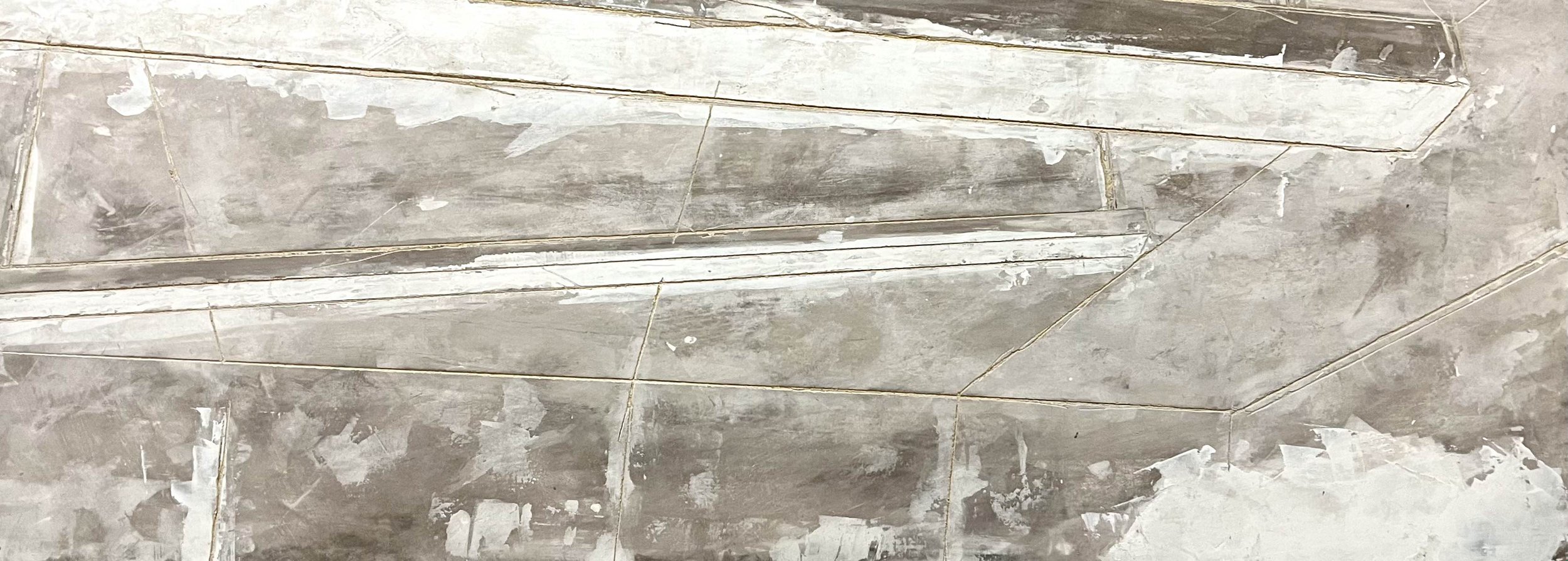 35x95cm - wood, charcoal, wall filler, acrylics