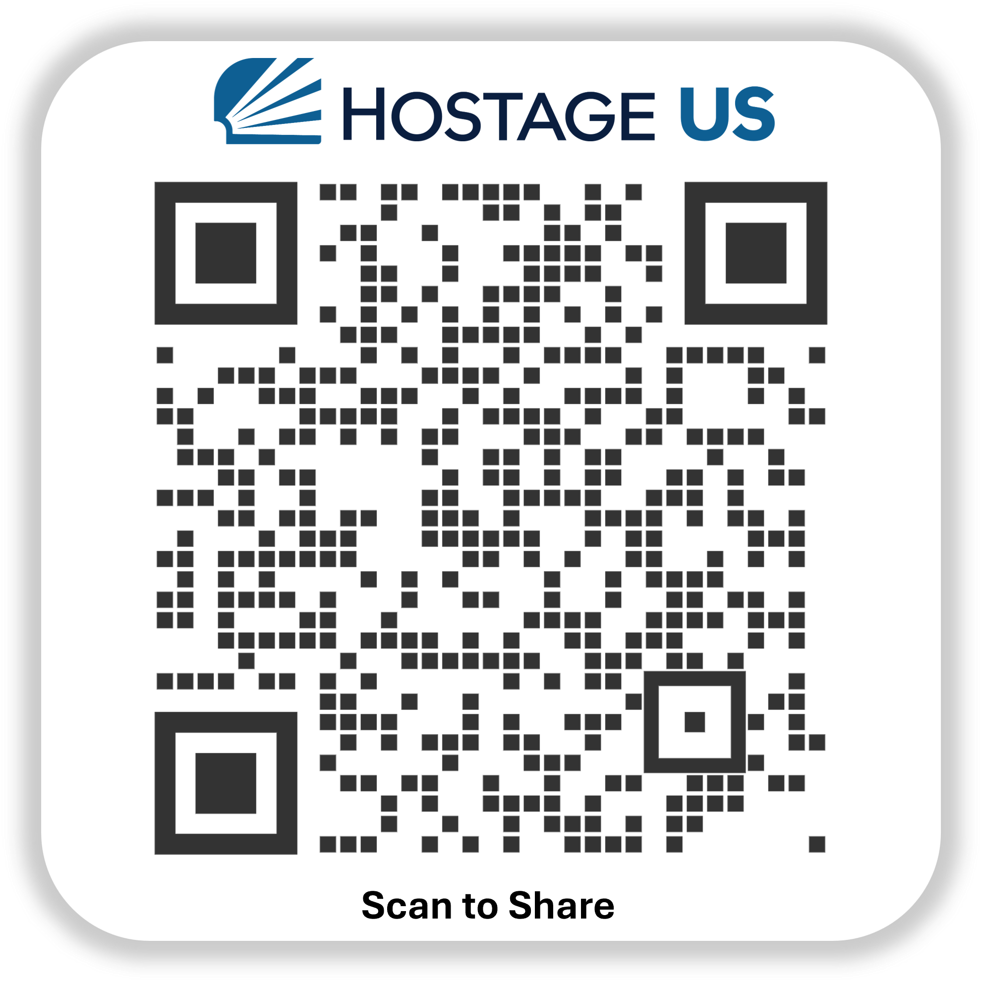 Hostage US QR Code for Custom Site Access.