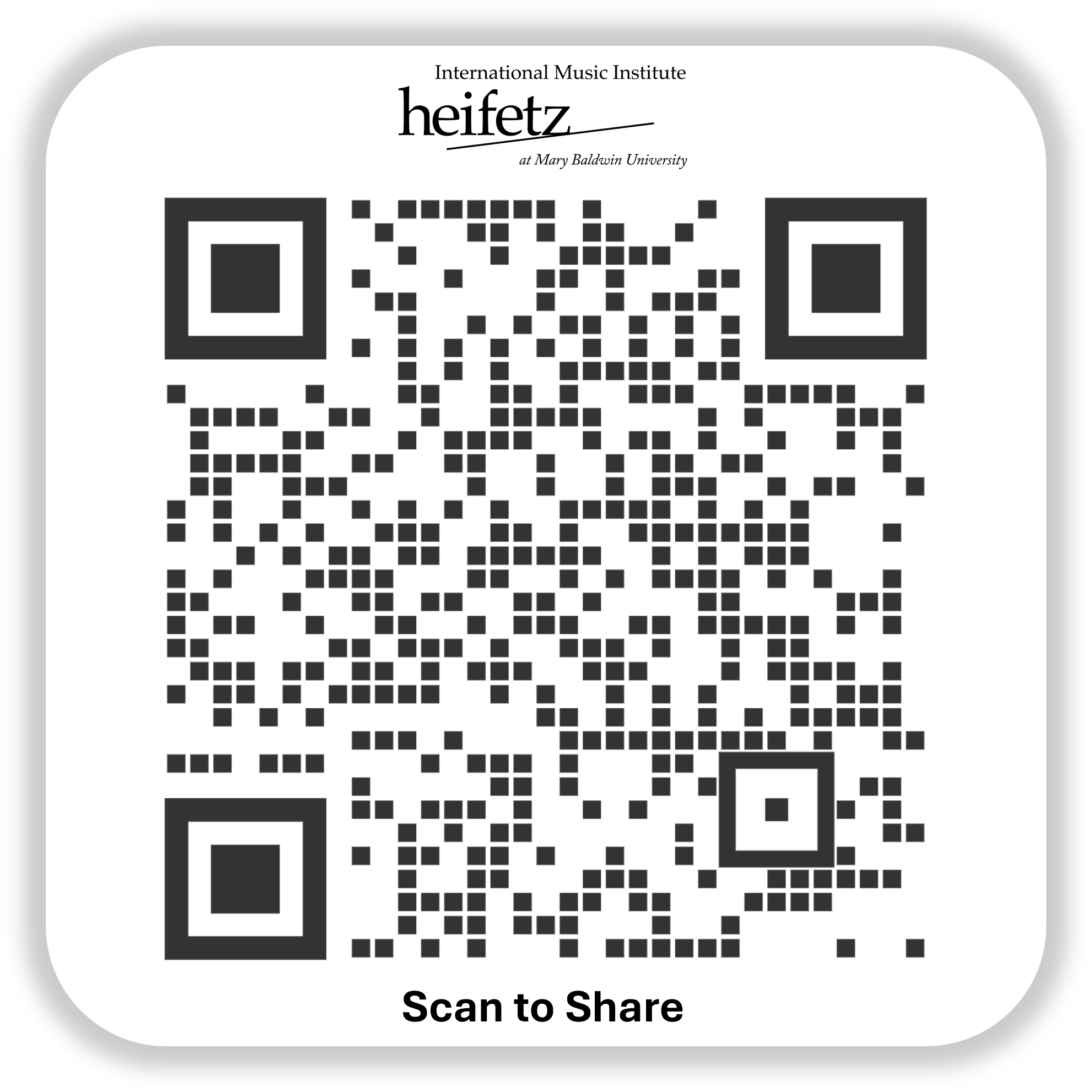 QR Code to Heifetz Shopping Page.