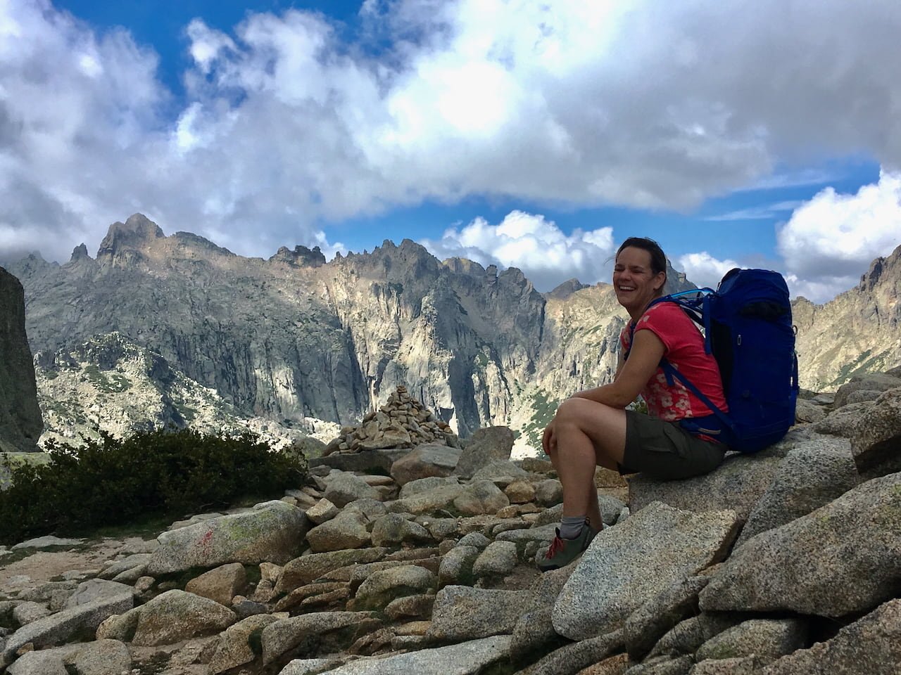 Long distance mountaineering trail GR20