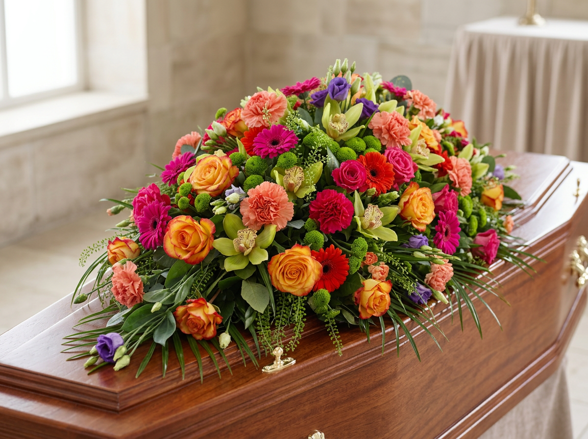 A Life Well Lived Casket Spray