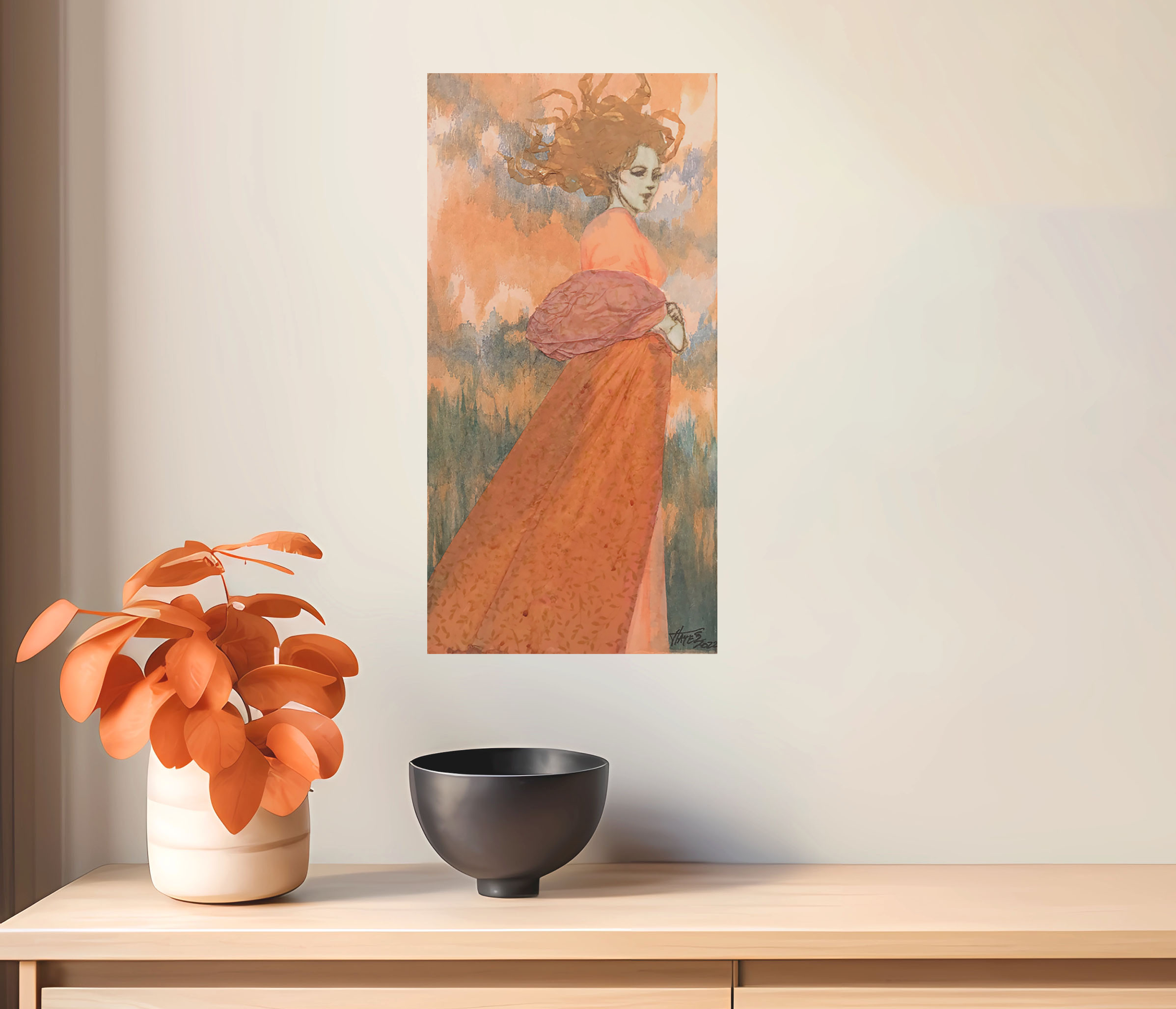 REVERIE - Original Gallery-wrapped Mixed-Media Collage Art
