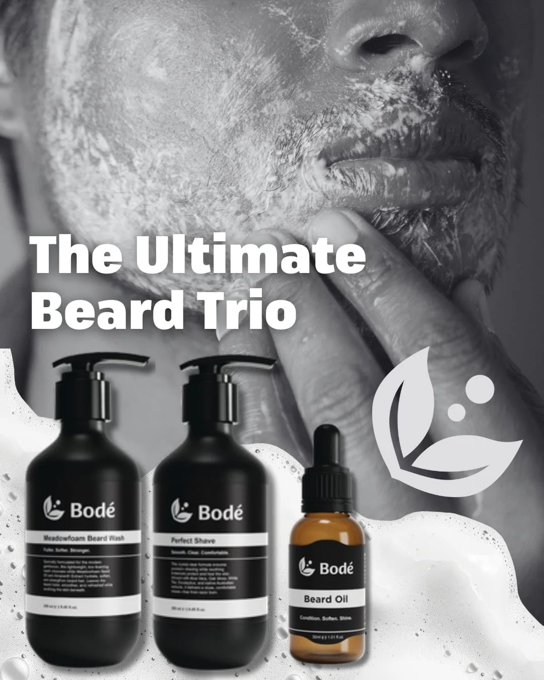 Give the gift of the perfect beard this holiday season.

Treat him to Bod&eacute;&trade; Meadowfoam Beard Wash, Perfect Shave Gel, and Beard Oil.. Essentials for a healthy, soft, and well-groomed beard.

💡 Members save 20% on all product purchases!
