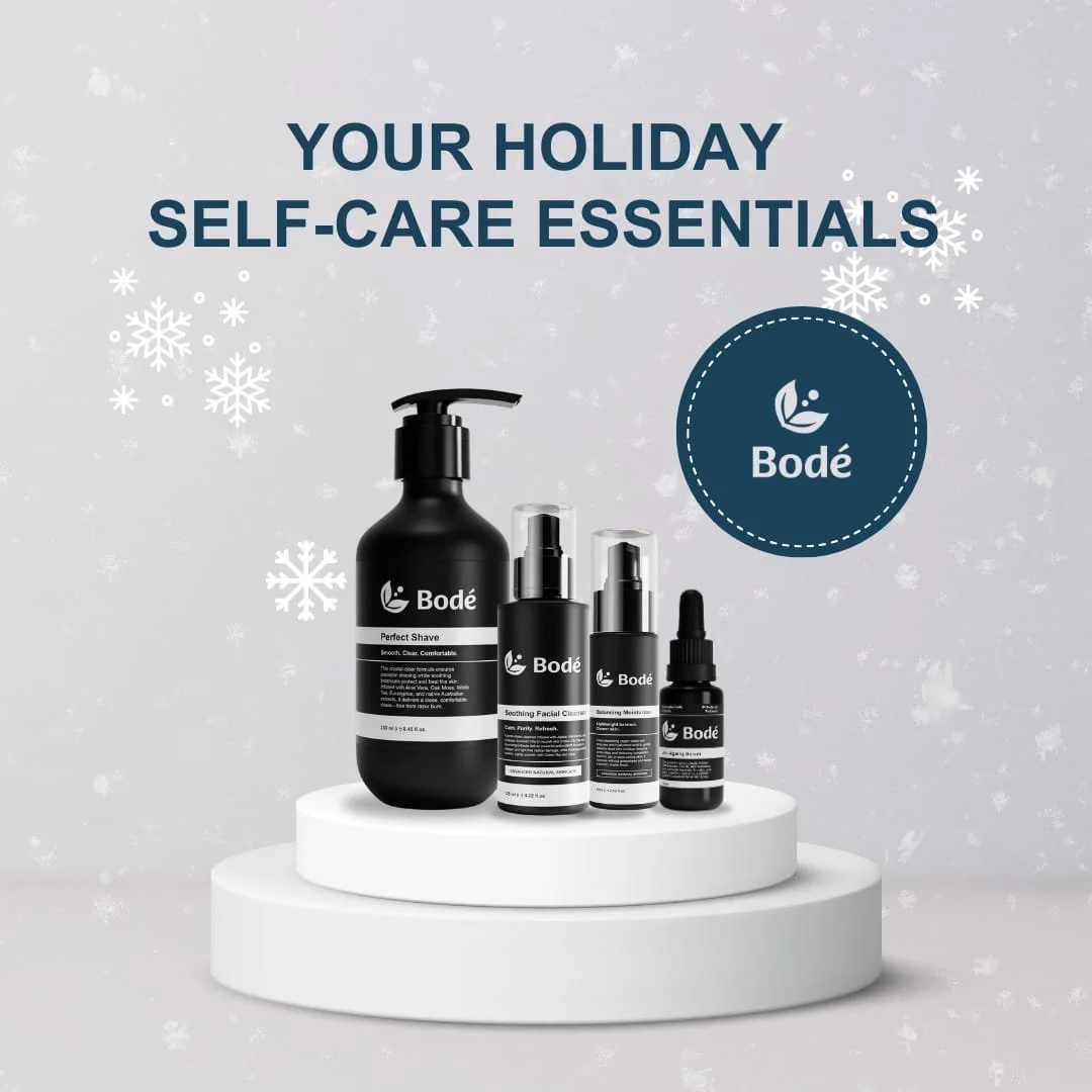 Your holiday self care essentials done right 🎄

Clean calm confident. Our grooming set delivers everything he needs for healthy skin and effortless grooming all season long.

-Shop via the link in our bio-

#HolidayEssentials #MensSelfCare #Bode